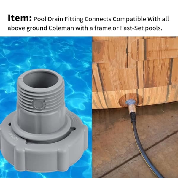 Poolavloppskoppling Ersättning för dräneringsrör till pool