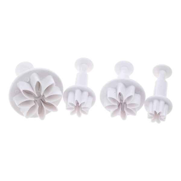 3-delade fondantkutter Flerformade molds Baktillbehör Plastmaterial Perfekt bakpresent till bakningsälskaren F