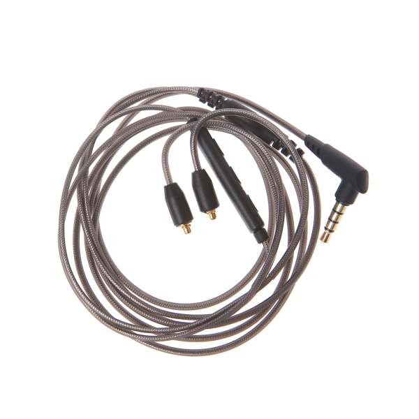 Audiokabel för Shure SE215 SE425 UE900 Hörlurar Sladd med Mikrofon & Volymkontroll Hörlursanslutning