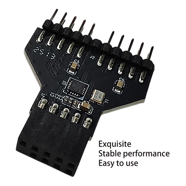 USB 2.0-stik til RGB USB2.0 9-benet interface splitter computeradapter