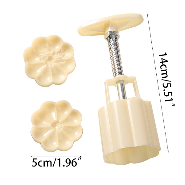 Söta pumpor Form Moon Cake Form Midhöstfestivalen Mooncake Makers Cookie Stämplar Handtryck Mooncake Baking Tool