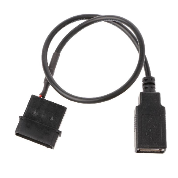 30 cm PC intern 5V 2-stifts IDE Power till USB 2.0 Typ A nätadapterkabel hona