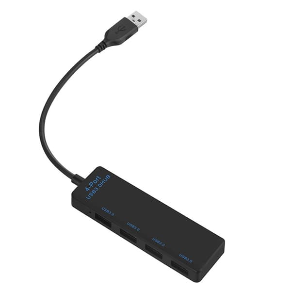 USB3.0 Hub USB-splitter til stationær/bærbar computer og TV med LED-indikator 5 Gbps