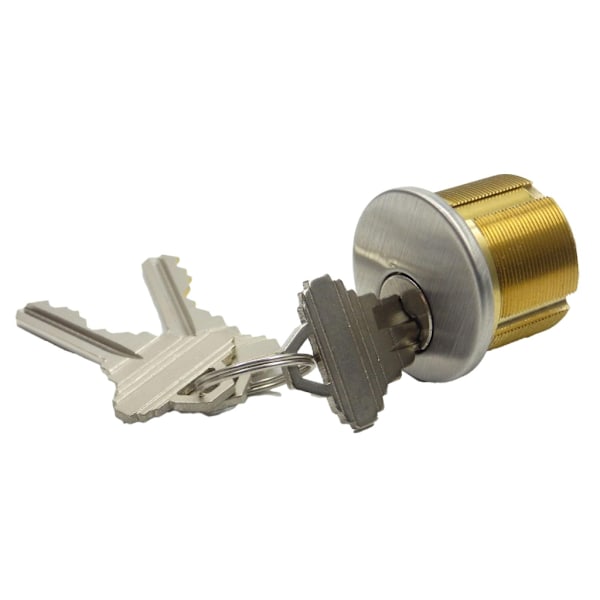 Mässing Mortise Cylinder med KeyStorefront Säkerhet för Kommersiell Dörrlås 1Inch