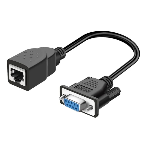 Joustava DB9 9-nastainen sarjaportti naaras/uros RJ45-kaapeli DB9 - RJ45 -sovitinkaapeli Yhdistä eri laitteita helposti