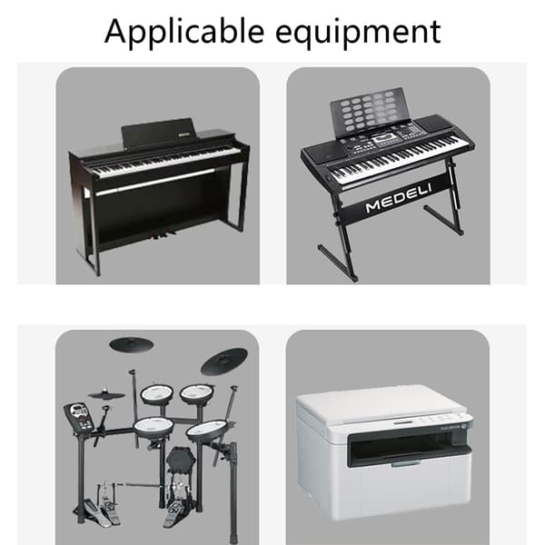 Fyrkantig typ C till USB konvertering för pianotelefon Tablet Elektronisk skrivare MIDI-adapter honan Silver Straight