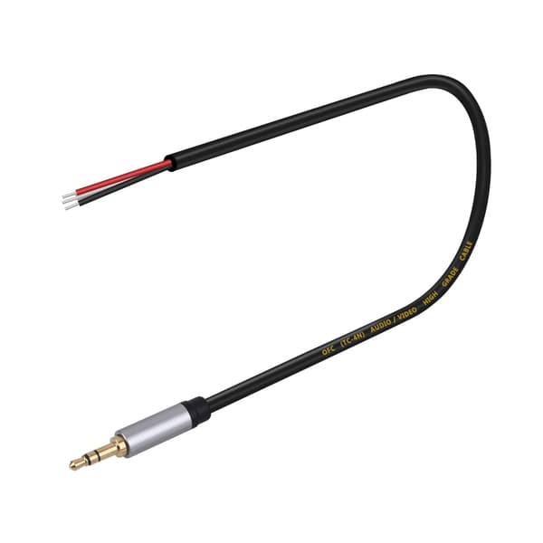 3,5 mm hannplugger til blank ledning lydkabel for utskifting av lydutstyr