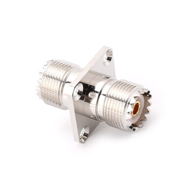 UHF SO239 Hun til Hun med Panelmontering RF-stik Koaksialkonverteradapter
