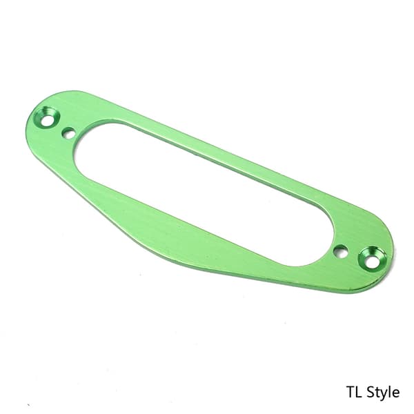 Metal Single Coil Neck Pickup Surround monteringsring för TLStyle elgitarr Silver