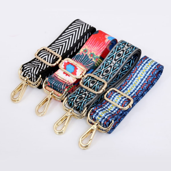 55-tums handväska Axelremsbyte polyesterrem för DIY Lady Purse Crossbody Bag Justerbar rem med spänne Blue 28