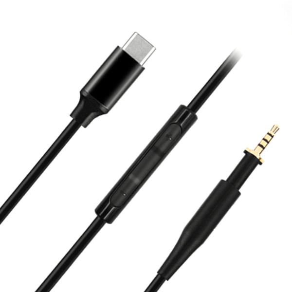 Kvalitetsersättningskabel TYPE C till 2,5 mm kabel för K450 K451 K452 Q460 K480 hörlursledningar Njut av klart ljud Wire control version