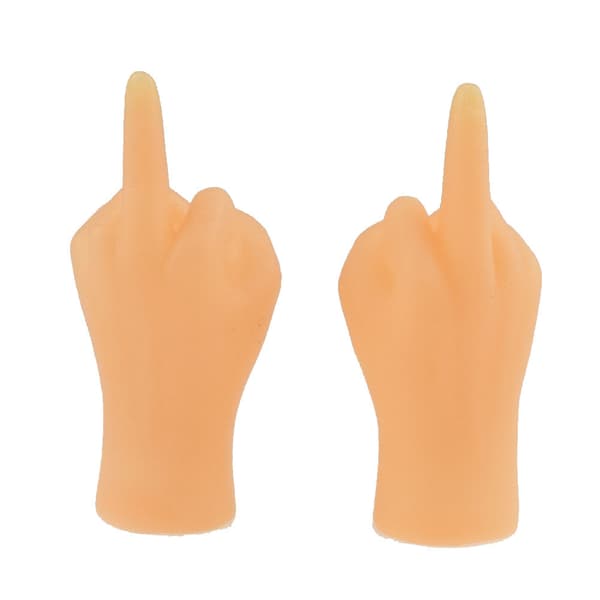 2st/set Roliga simulerade vänster och höger minihänder dockor barnleksak nyhet fingerleksaker presenter modell Halloweenpresent