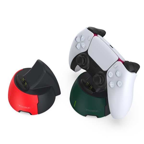 Bärbar laddningsdocka Bekväm och effektiv Gamepad-laddare Speltillbehör för Elites Spelkontroll Hållbar Dark green