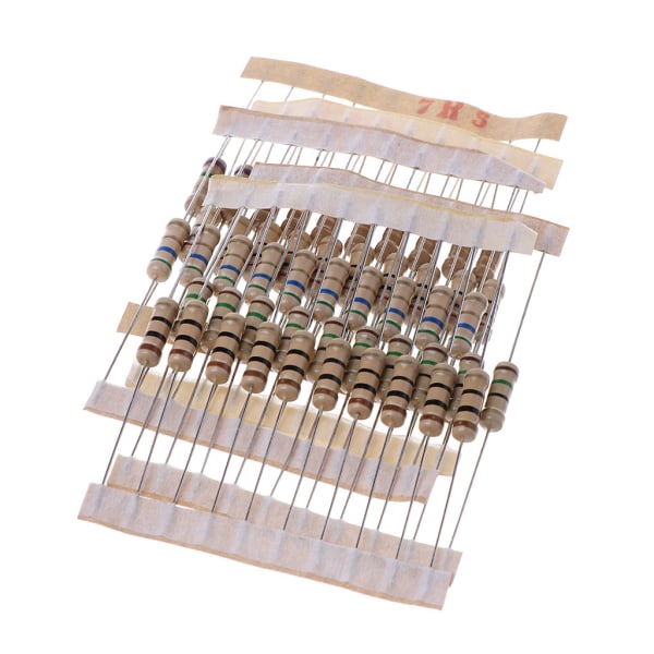 300 st Resistor Kit 1W 5% 0,1-750 Ohm Kolmotstånd 30 Värden Resistor Set
