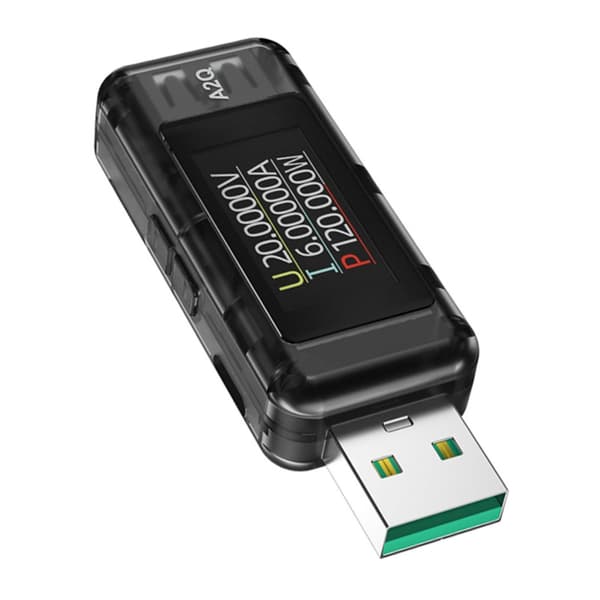 A2Q USB Voltmeter Testare USB Strömanalysator Underhåller Enheter med Låg Ström