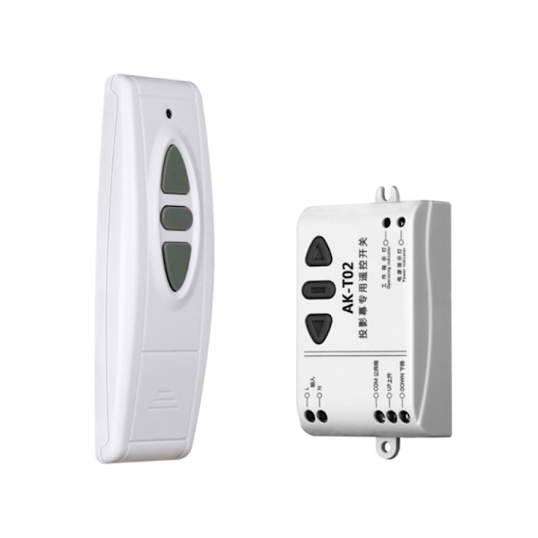 Langattomat kaukosäätimet 30 metrin kantamalla AC220V 315/433Mhz kytkimet projisointinäytöille, varkaudenesto hälyttimille
