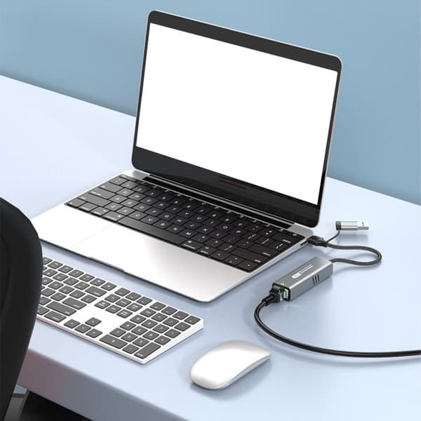 USB 5G Gigabit Netværksadapter USB3.0 Type C Kompatibel til PC og Laptop