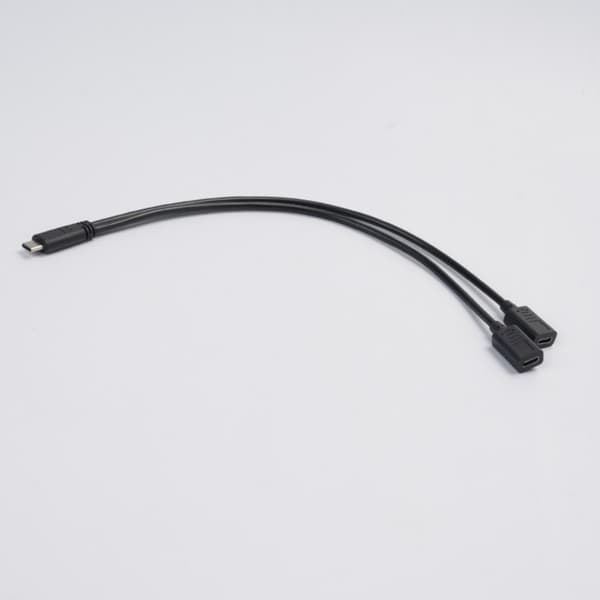Latauskaapeli USB C uros - kaksois-USB C naaras lataussovitinkaapeli