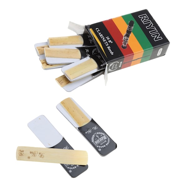 10 stk. Klarinetblade Sæt Bb Tone Styrke 1.5/2.0/2.5/3.0/3.5/4.0 Blæseinstrument Rørblad Klarinet for Nemt Spil