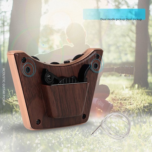 Gitarr Pickup Gitarr Soundhole Dubbel Pickup för klassisk akustisk gitarr GGP-01 Akustisk gitarr Pickup Soundhole Pickup