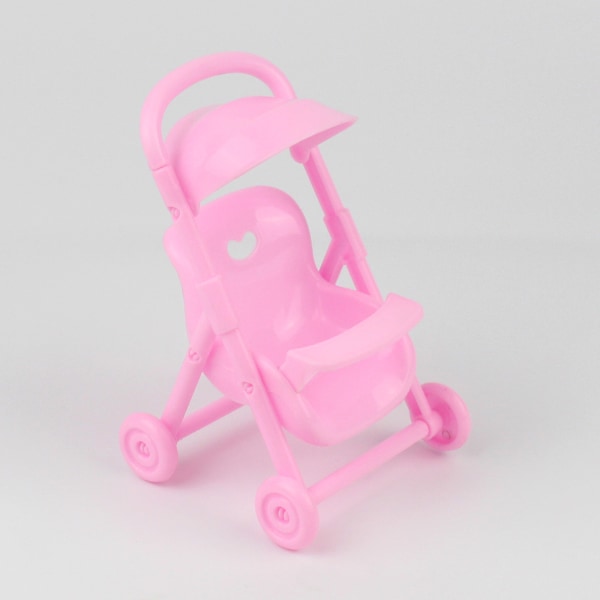 Baby för dockor Dockhus Möbler Tillbehör Spädbarnsvagn Vagn Barnkammare modell Flickor för dockhusleksaker
