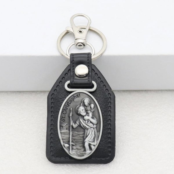Kristen Jesus nyckelring metall helig figur katolsk hänge religiös prydnad null - Square