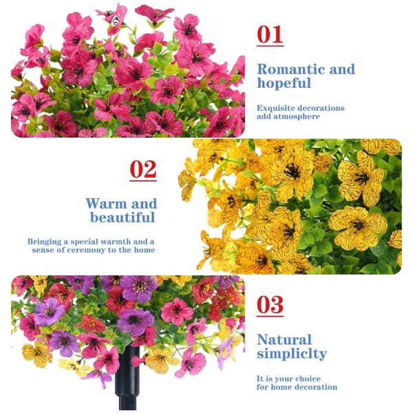 Langvarig kunstig eukalyptusgren for festdekorasjon og arrangementstyling Red