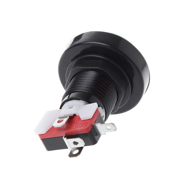 Speltryckknapp 45 mm rund 12V LED-belyst tryckknappsbrytare med mikrobrytare för arkadspel 5 färger Red