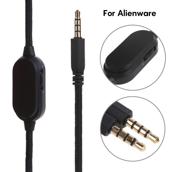 Ersättningskabel för flätade hörlurar i nylon för AW310H AW510H Hörlurar Hållbara och kvalitetshörlurar Tråd 170 cm/66,9 tum