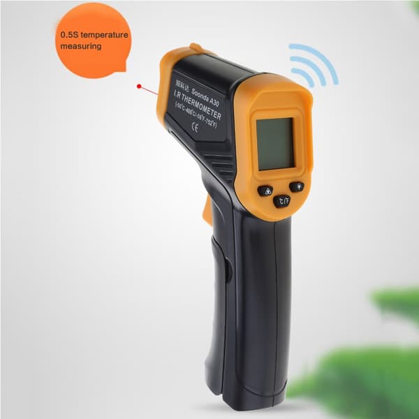 Infraröd Termometer Beröringsfri Temperatur Handhållen Digital LCD Industriell IR