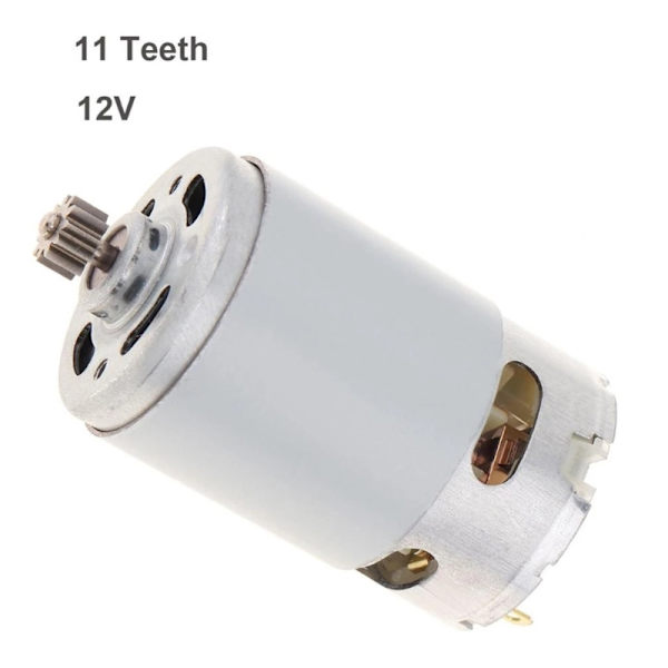 RS550 11 Tänder 10.8V~25V Högt Vridmoment Reduktions Elektrisk Motor Excentrisk Utgående Axel Mikro Hastighetsreduktionsmotor