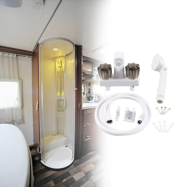 Duschslang 1,5M ABS Flexibel Rör För Husvagnar Husbil Badrumsinstallation Black shower