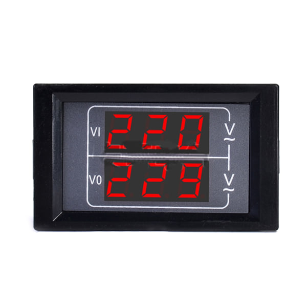 LED Digital Voltmeter Spänningsmätare, Tvåvägs Display Spänningspanel Strömtestmonitorer