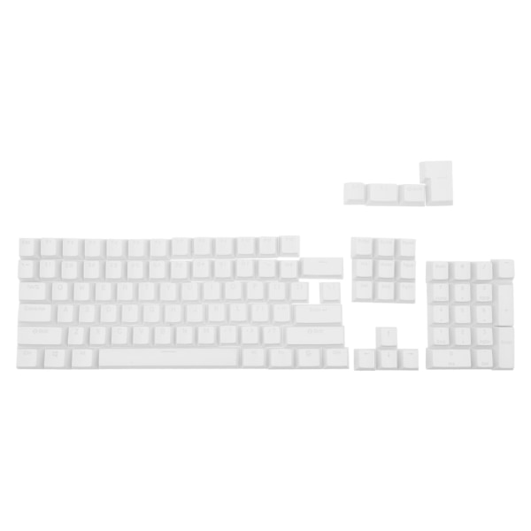 104 för Key ABS Dubbelfärgad bakgrundsbelysning Cover Tangentbord för Key Caps Universal för mekaniskt tangentbord White