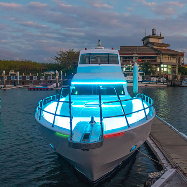 Marine Båt LED Navigation Stern Bow Lights Vattentät Båt Kajak Styrbord Vattenfarkost 12V DC Red and Green Stripe Kit
