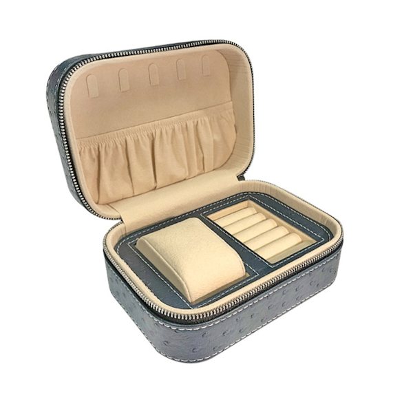 Klockbox i Mikrofiberläder Portabel Klockförvaringsbox Europeisk Klockbox Mekanisk Klockförvaringsbox Klockbox