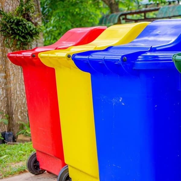 6 stk. søppelbøttelåser i plast, tilbehør til søppelbøtte, enkelt å bruke