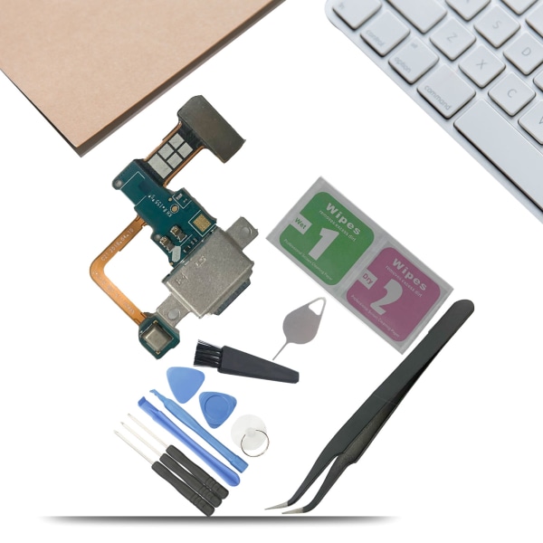 USB Laddningsdocka Laddningsjackanslutning Port Flexkabel med mikrofoner för Galaxy 9 N960U N960F Tail Plug