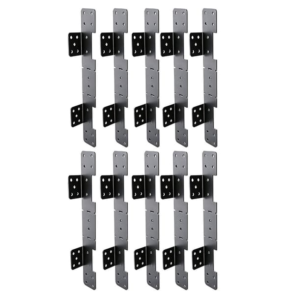Industrielle metal trappevangerforbindere pakke med 10 til 2X12 brug