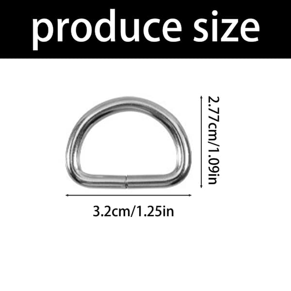 Lastestropp Feste D Form Trekkrok Metallankere Ringer for Lastebil Tilhenger 25 kg