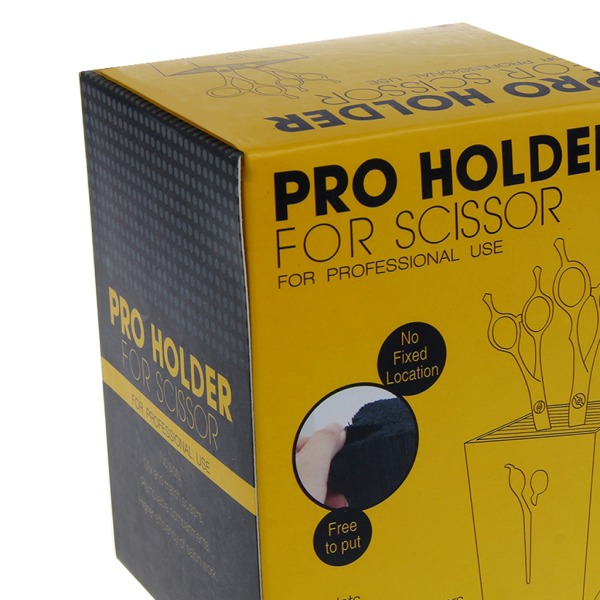 Ny professionell sax för Case Salon Hårverktyg Hållare Barber Sax Socket Black