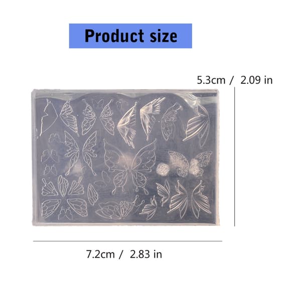 Fleksibel og solid silikonform for detaljert 3D-negledesign og dekorasjoner