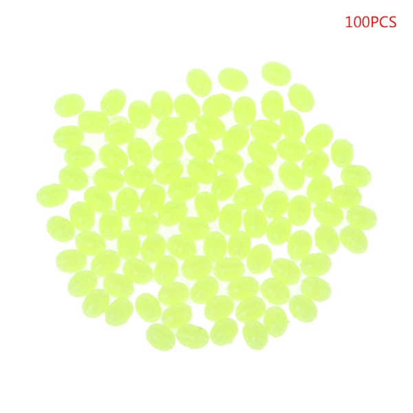 100 stk. Ovale Fiskelokker Fiskeperler Hav Hård Flydende Flåd Tackles