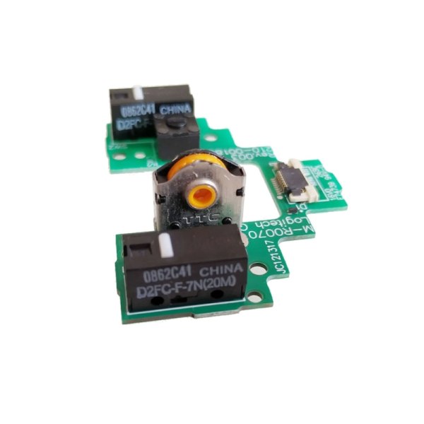 1 st Tangentbordsknapp PCB - Moderkort för Logitech GPW Trådlös Mus Tillbehör Montering Micro Switch D2FC-F-K 50M