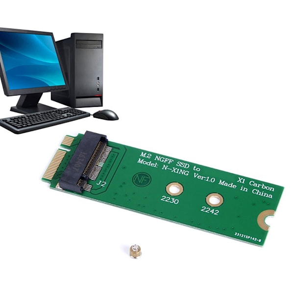 NGFF M.2 SSD til X1 Carbon 6+20 pin SSD adapterkort