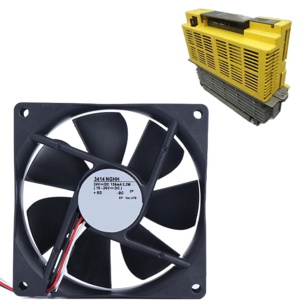 Kraftfuld 3414NGHH 24V 3.2W 3-benet køleventilator til stationær computer inverterventilator