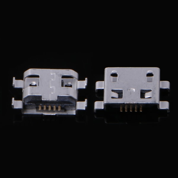 10 st Typ B Micro USB 5-stifts hona Laddare Mount Jack Anslutning Port Socket