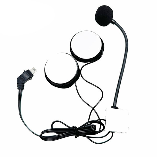 Halvhjelmer Headset Høyttaler Vindtett og Støyreduserende Munnstykke Mikrofon