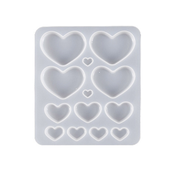 Epoxi Silikonform Örhänge Hänge 3D Gjutform DIY Hantverk Smyckestillverkning Tillbehör Nyckelring Hänge Gjutform