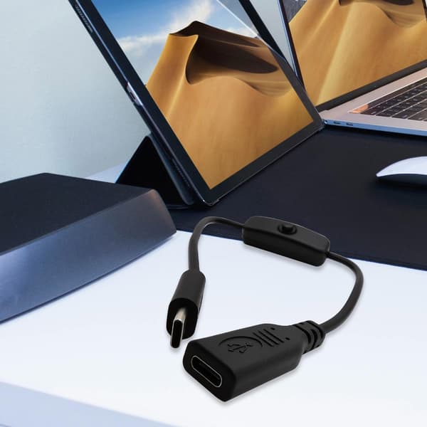 Typ C Laddningsförlängningssladd USB C till C Strömkabel Biltillbehör 30cm
